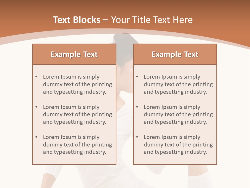 Woman Fit Beautiful PowerPoint Template