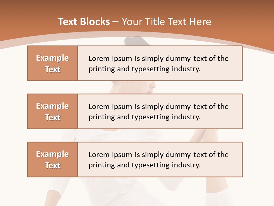 Woman Fit Beautiful PowerPoint Template