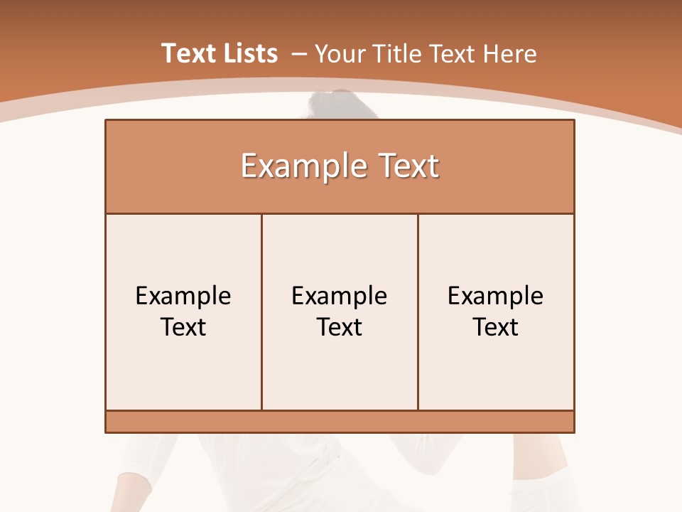 Woman Fit Beautiful PowerPoint Template