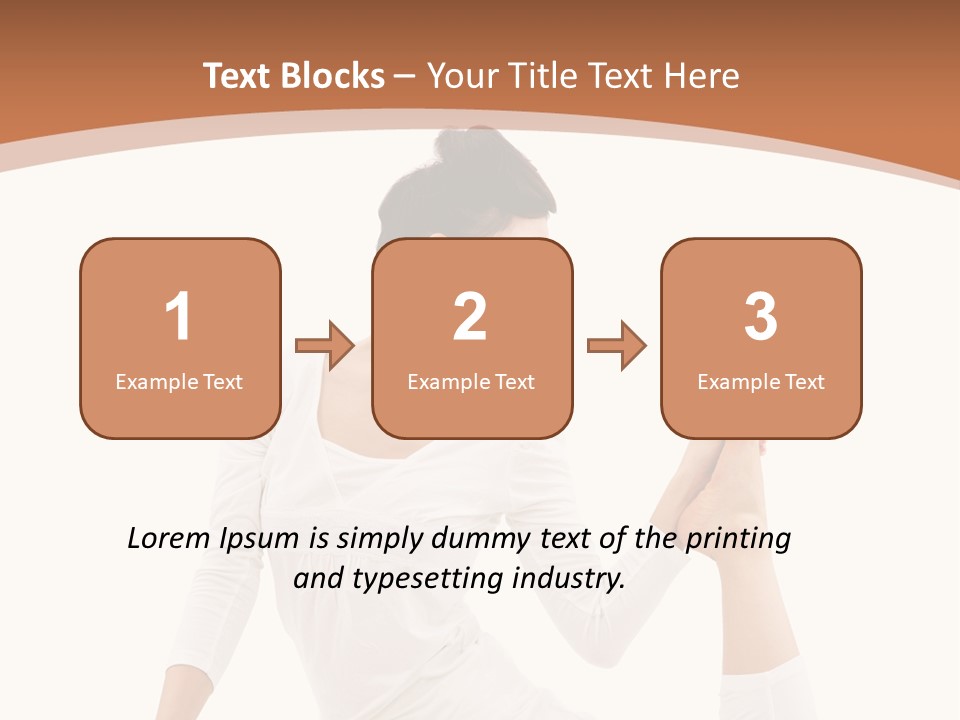 Woman Fit Beautiful PowerPoint Template