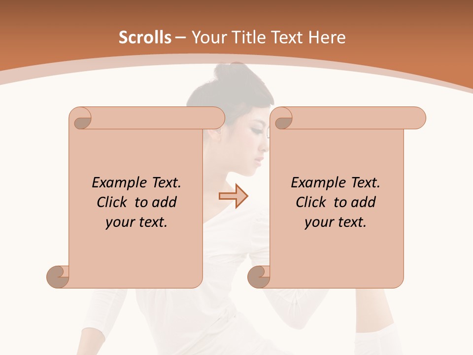 Woman Fit Beautiful PowerPoint Template