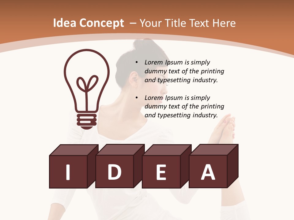 Woman Fit Beautiful PowerPoint Template