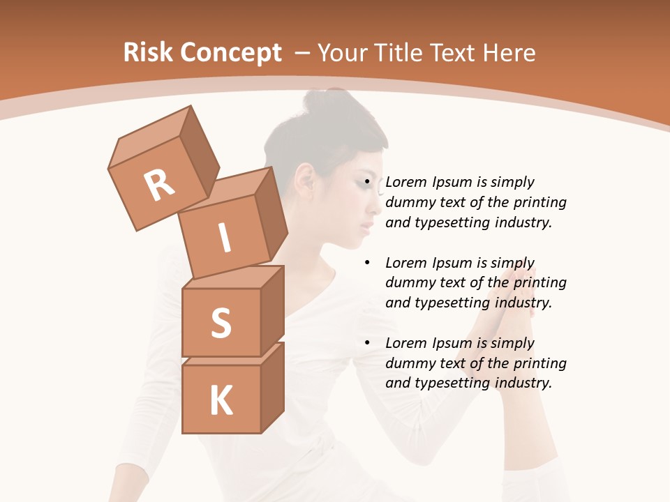 Woman Fit Beautiful PowerPoint Template