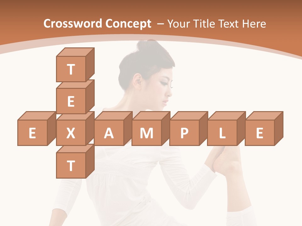 Woman Fit Beautiful PowerPoint Template