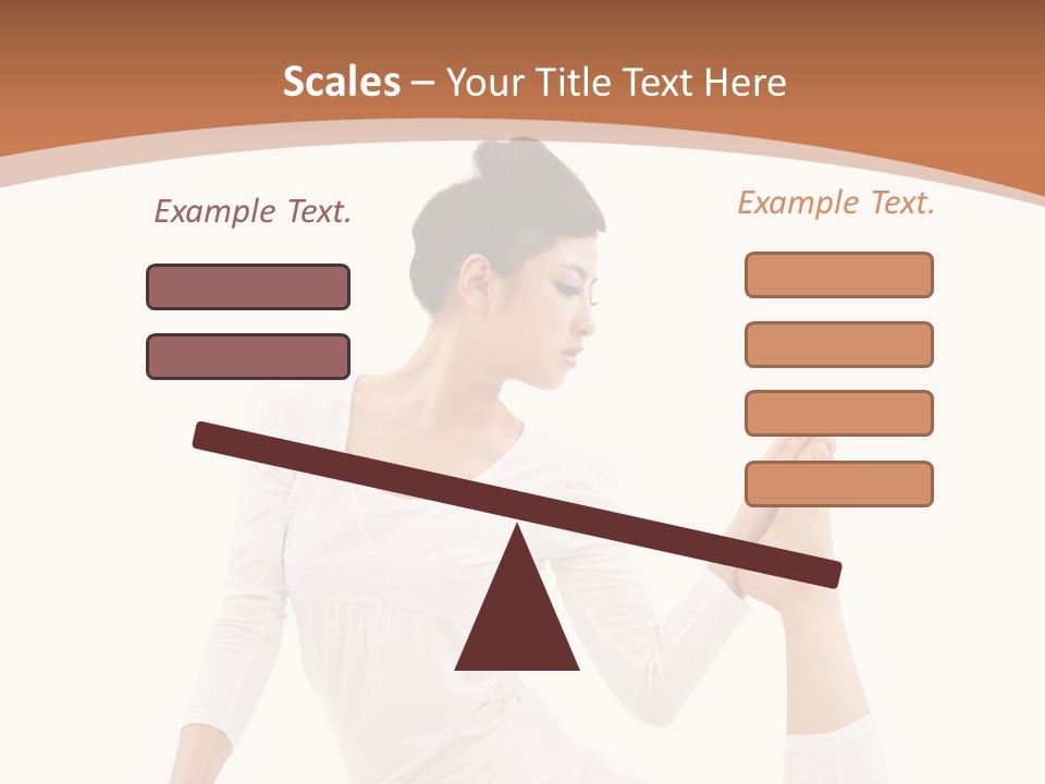 Woman Fit Beautiful PowerPoint Template