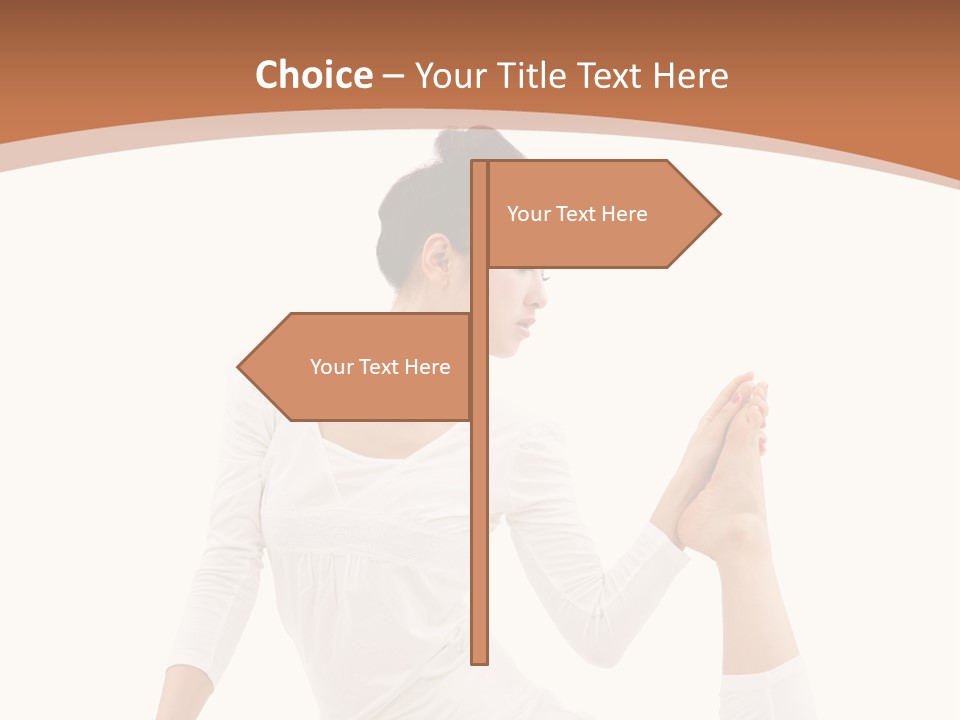 Woman Fit Beautiful PowerPoint Template