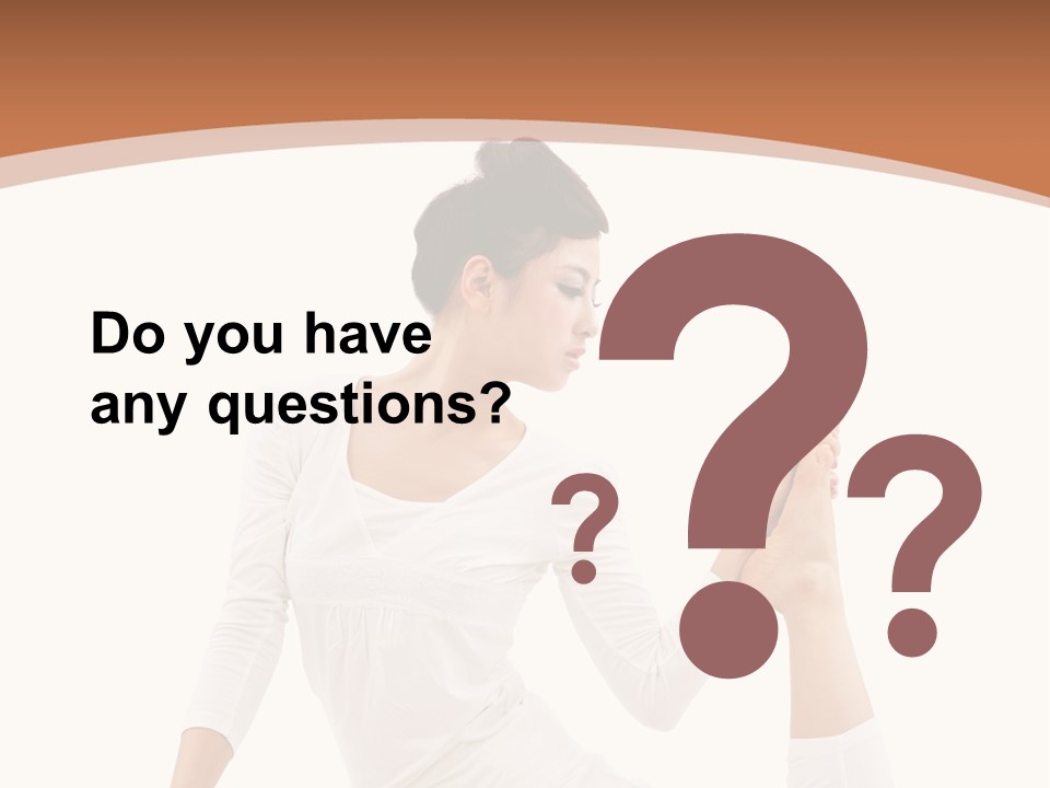 Woman Fit Beautiful PowerPoint Template