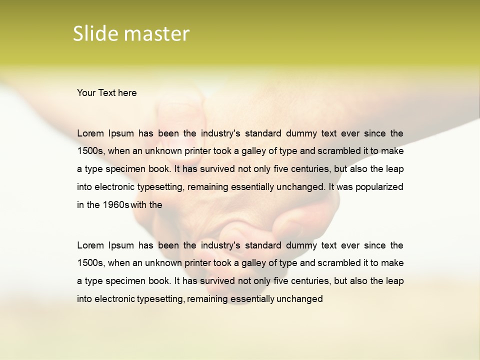 Men Gesture Unity PowerPoint Template