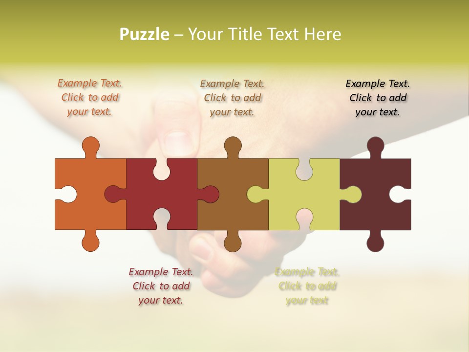 Men Gesture Unity PowerPoint Template