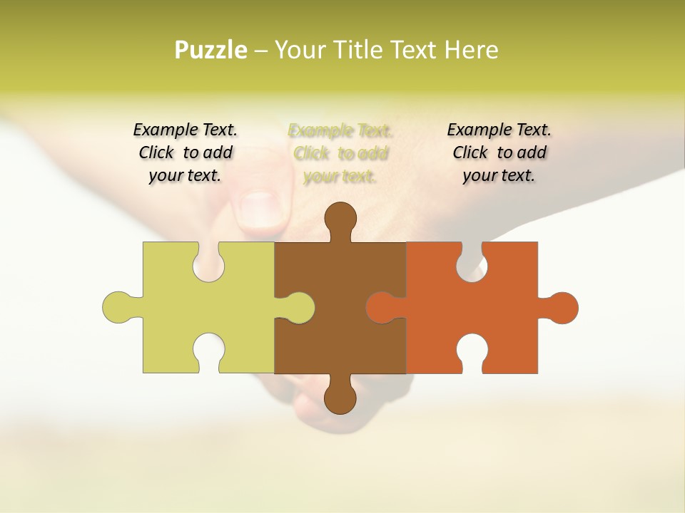 Men Gesture Unity PowerPoint Template