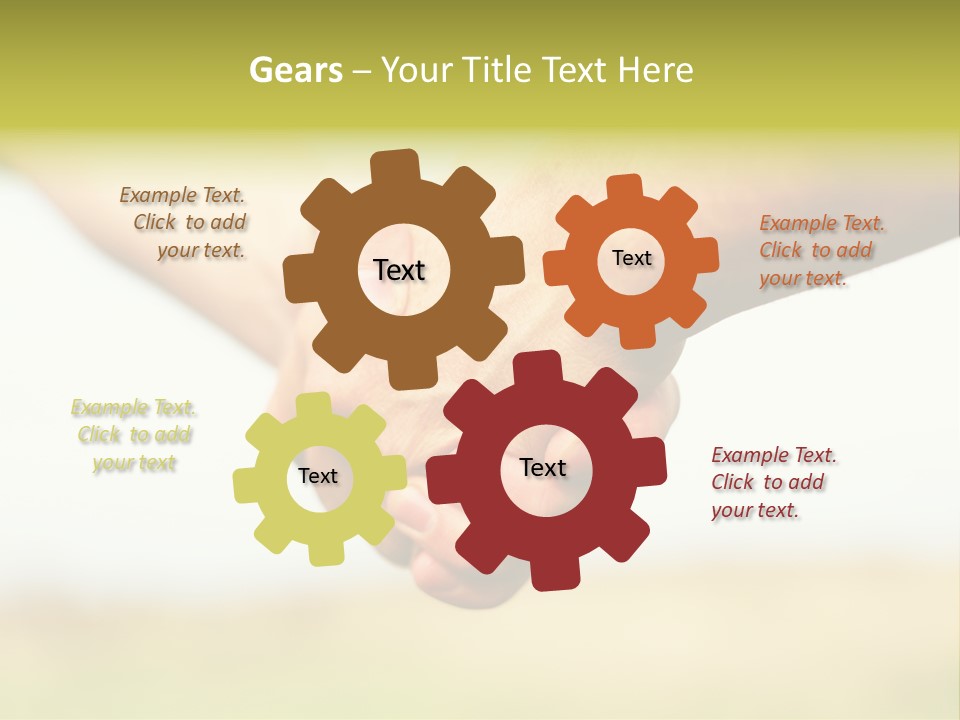 Men Gesture Unity PowerPoint Template