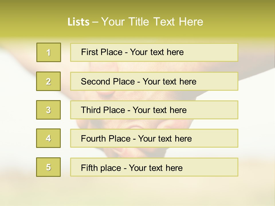 Men Gesture Unity PowerPoint Template