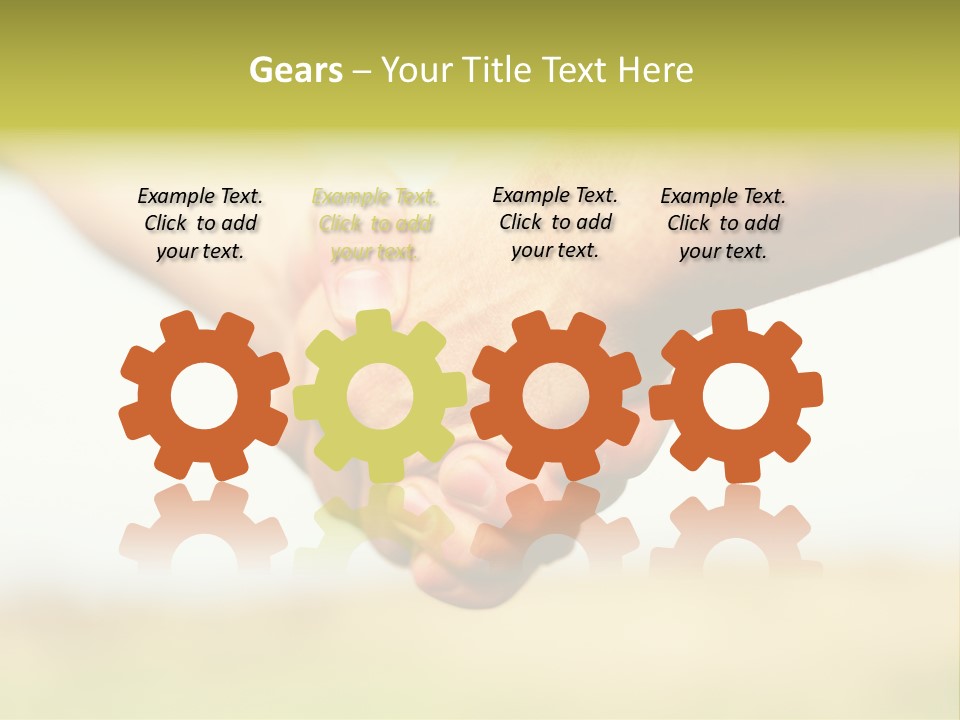 Men Gesture Unity PowerPoint Template