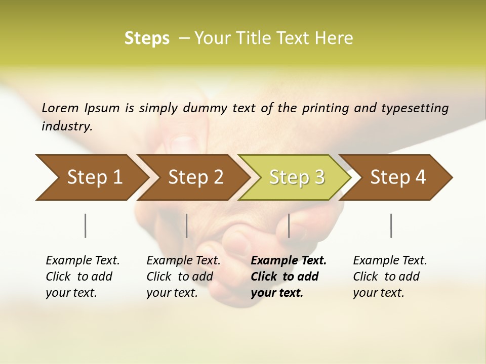 Men Gesture Unity PowerPoint Template