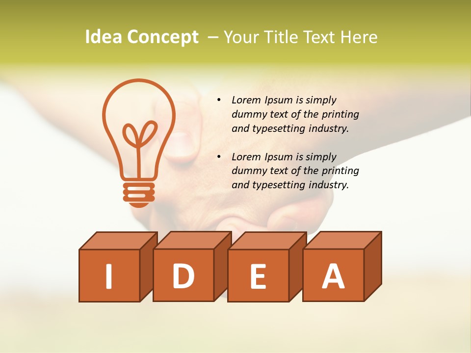 Men Gesture Unity PowerPoint Template