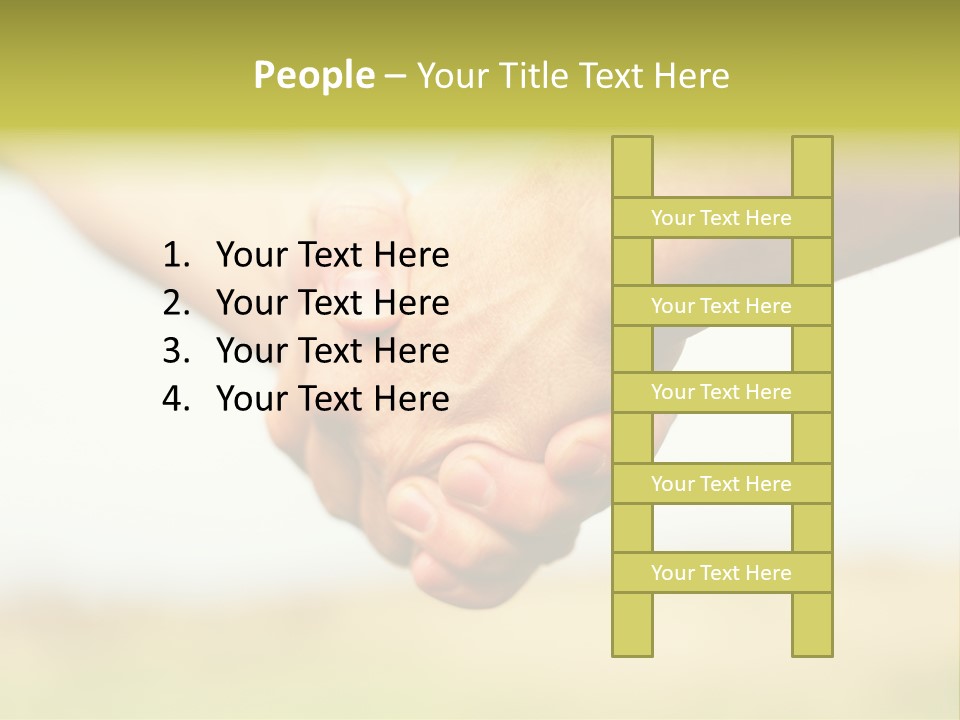 Men Gesture Unity PowerPoint Template