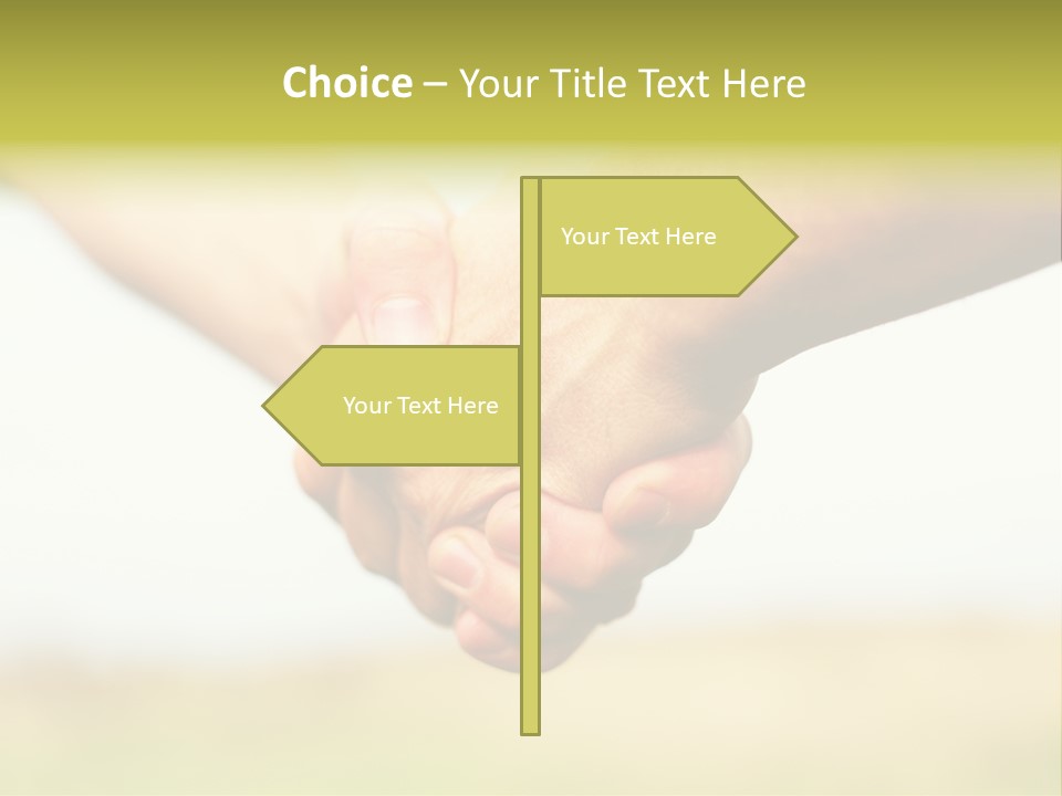 Men Gesture Unity PowerPoint Template