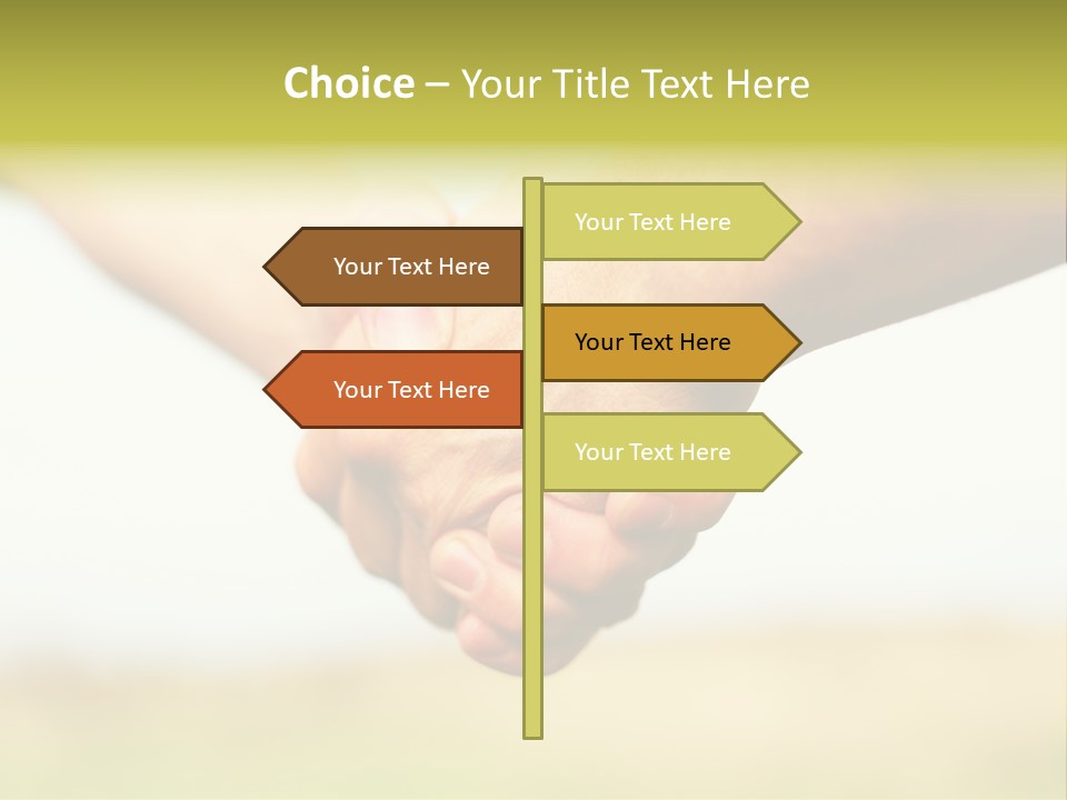 Men Gesture Unity PowerPoint Template