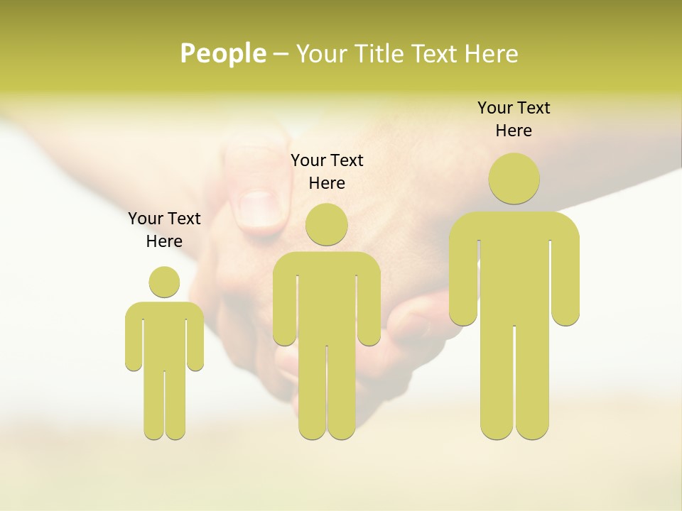 Men Gesture Unity PowerPoint Template