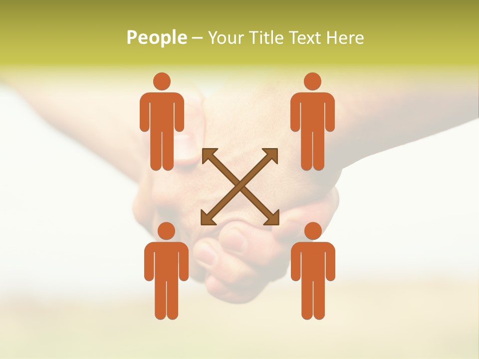 Men Gesture Unity PowerPoint Template