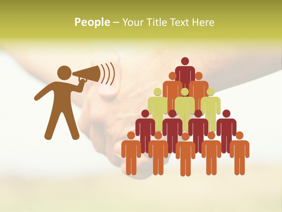 Men Gesture Unity PowerPoint Template