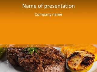 Grilled Barbecue Elegant PowerPoint Template
