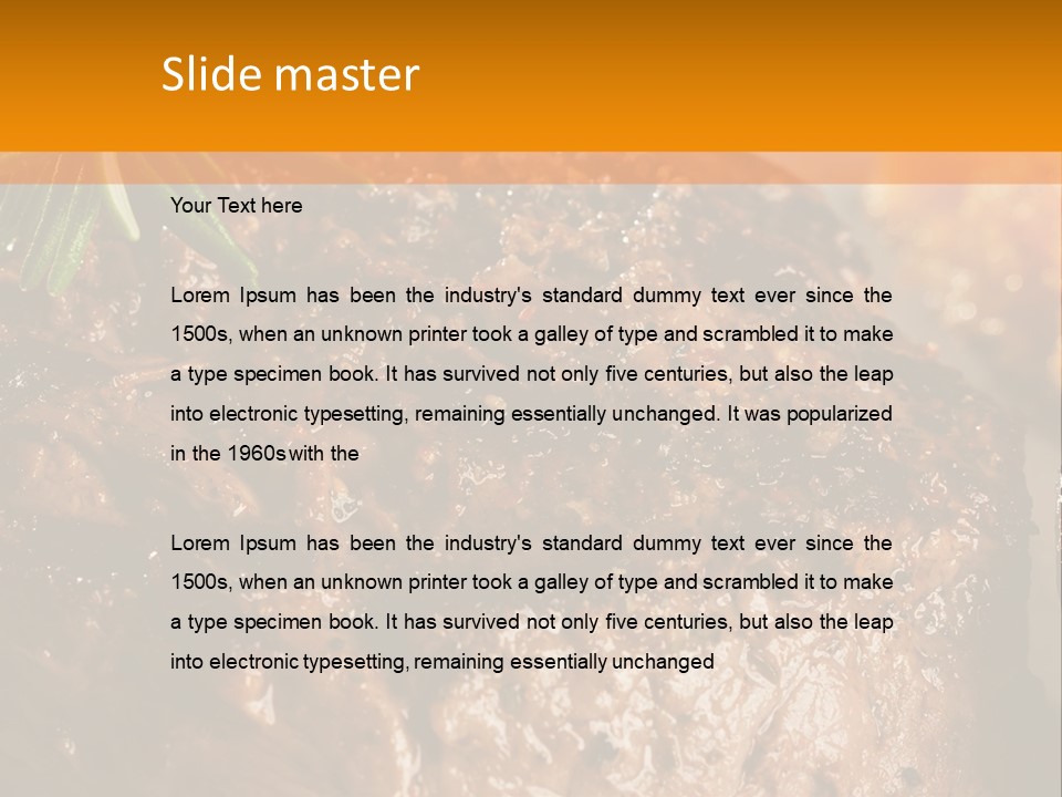 Grilled Barbecue Elegant PowerPoint Template