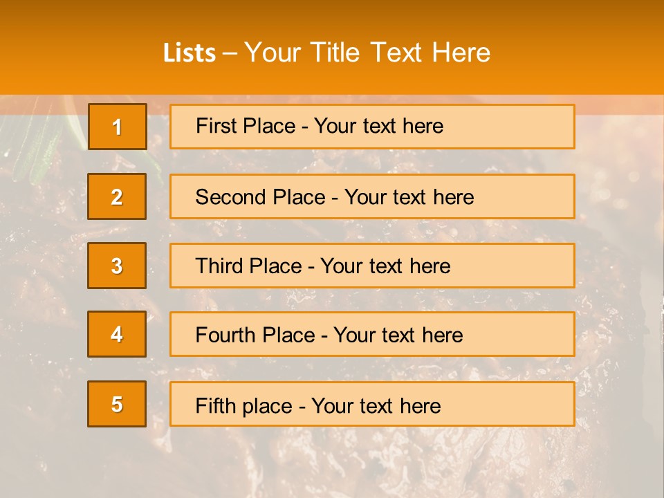 Grilled Barbecue Elegant PowerPoint Template
