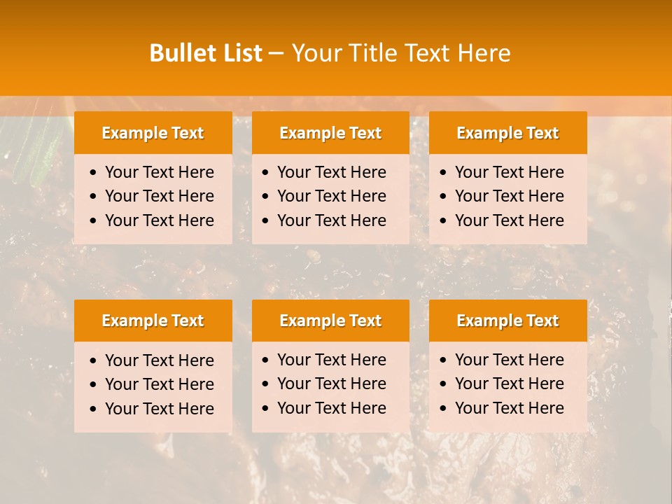 Grilled Barbecue Elegant PowerPoint Template