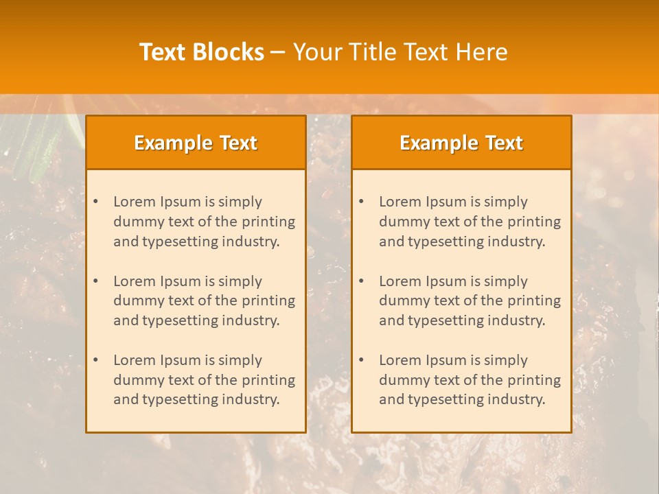 Grilled Barbecue Elegant PowerPoint Template