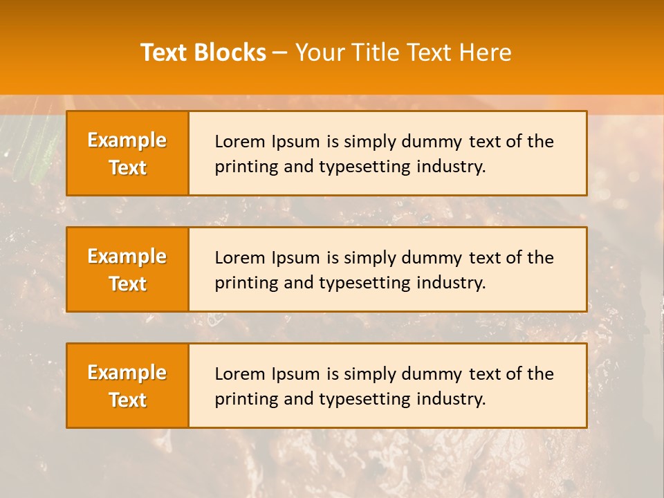 Grilled Barbecue Elegant PowerPoint Template
