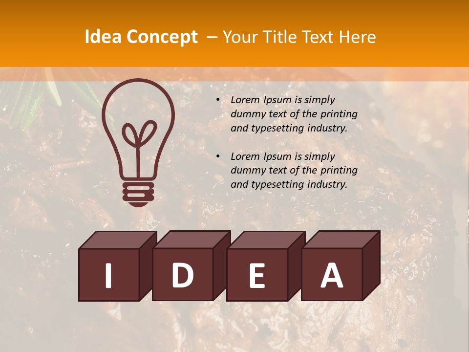 Grilled Barbecue Elegant PowerPoint Template