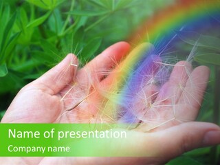 Pure Female Dandelion PowerPoint Template