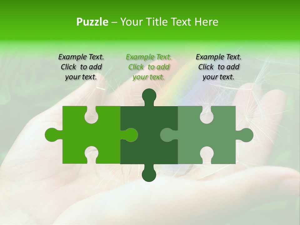 Pure Female Dandelion PowerPoint Template