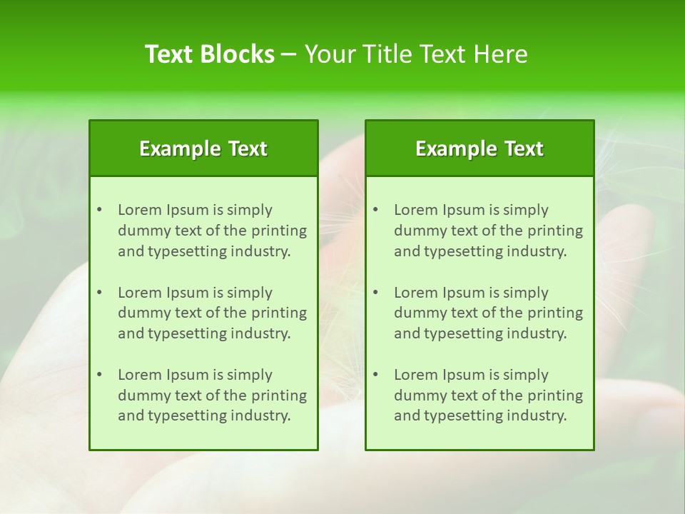 Pure Female Dandelion PowerPoint Template