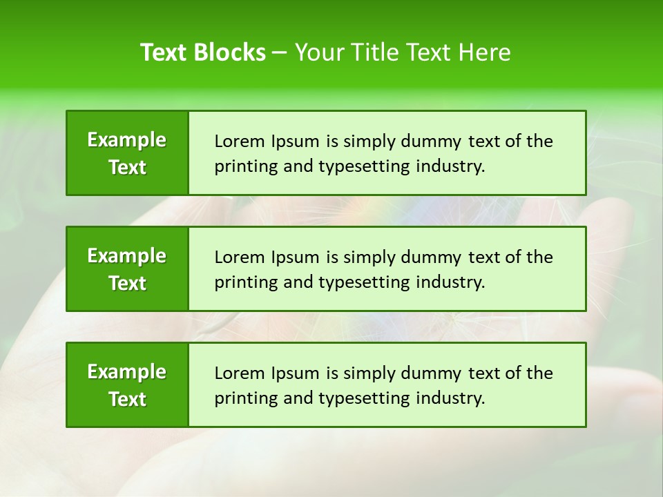Pure Female Dandelion PowerPoint Template