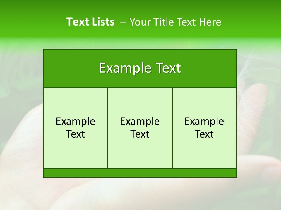 Pure Female Dandelion PowerPoint Template