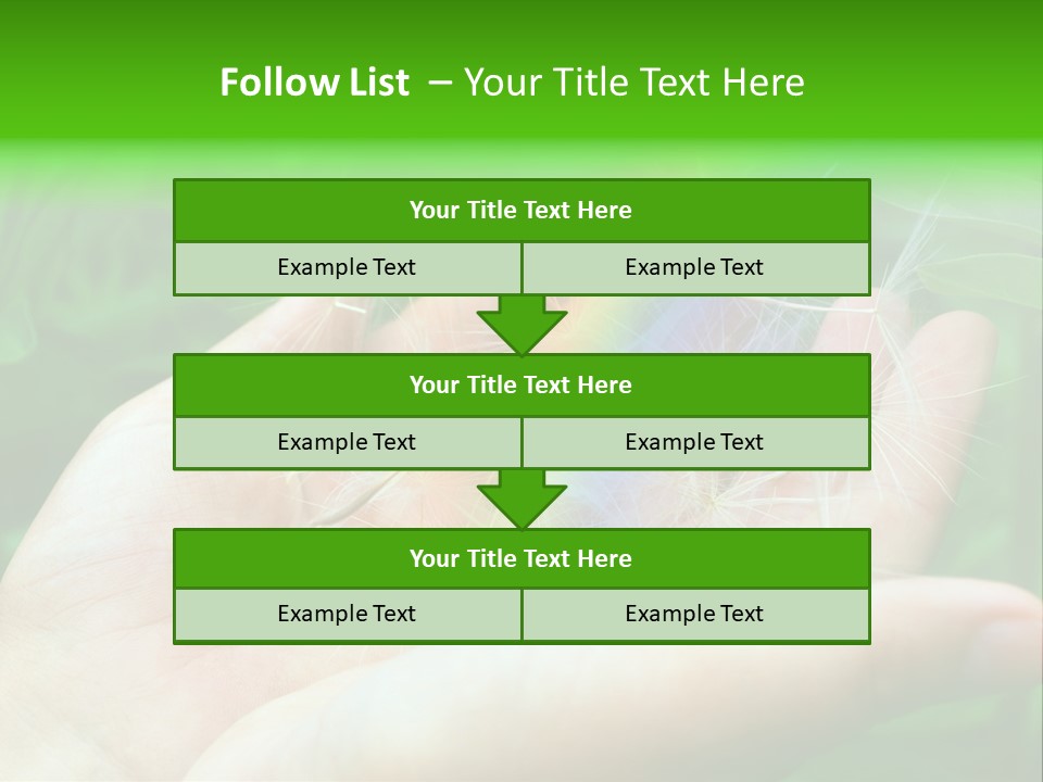 Pure Female Dandelion PowerPoint Template