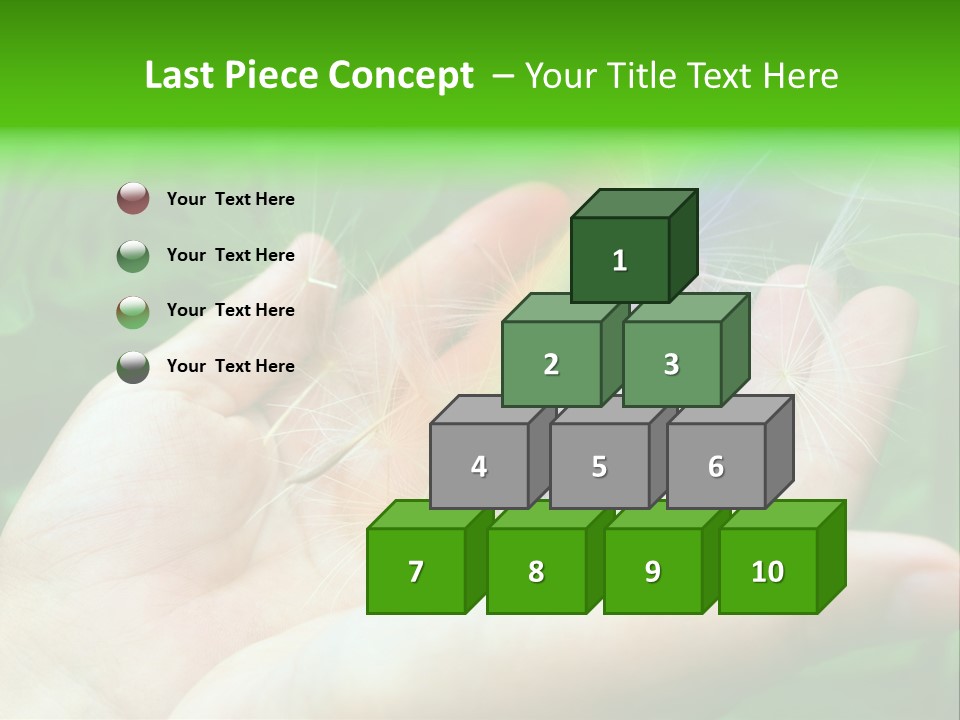 Pure Female Dandelion PowerPoint Template