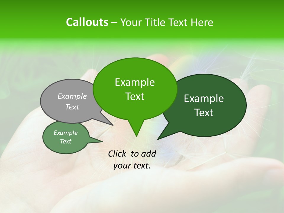 Pure Female Dandelion PowerPoint Template