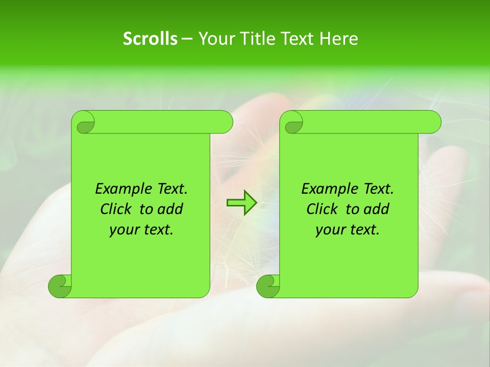 Pure Female Dandelion PowerPoint Template