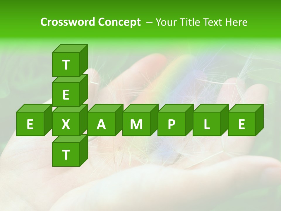 Pure Female Dandelion PowerPoint Template