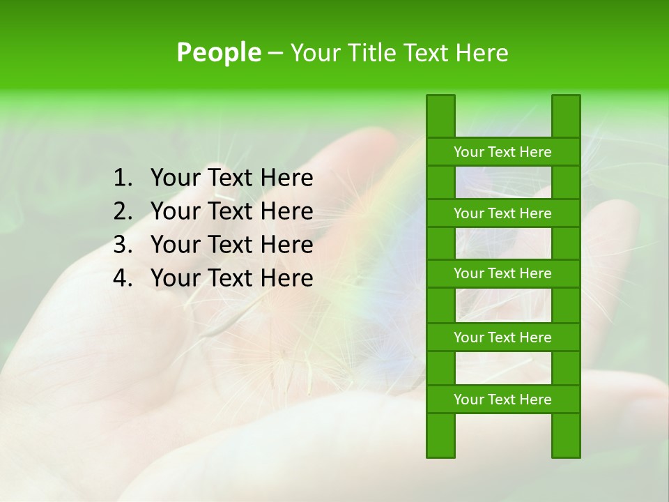 Pure Female Dandelion PowerPoint Template