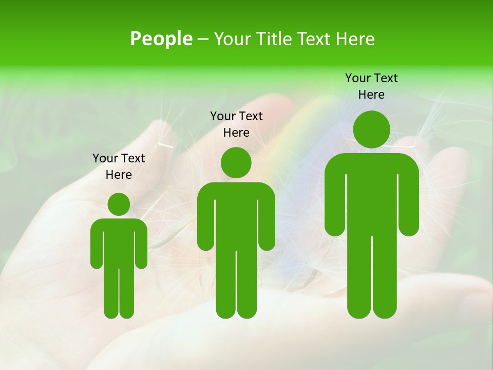 Pure Female Dandelion PowerPoint Template