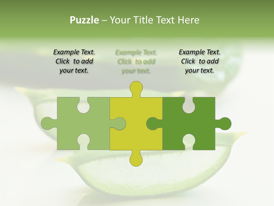 Health Heal Aloe PowerPoint Template