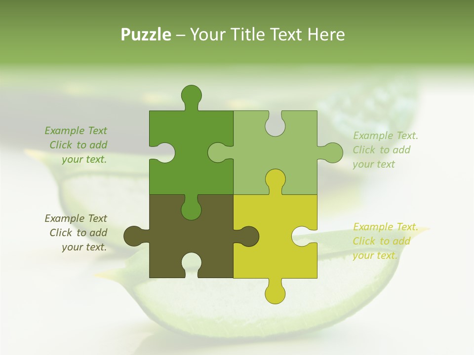 Health Heal Aloe PowerPoint Template