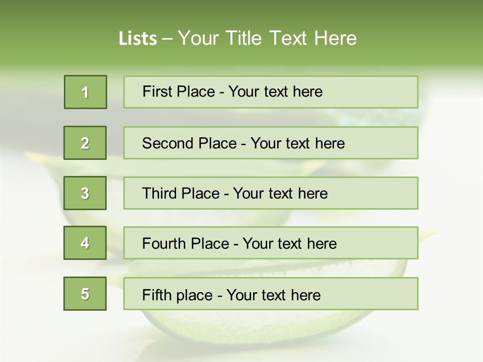 Health Heal Aloe PowerPoint Template