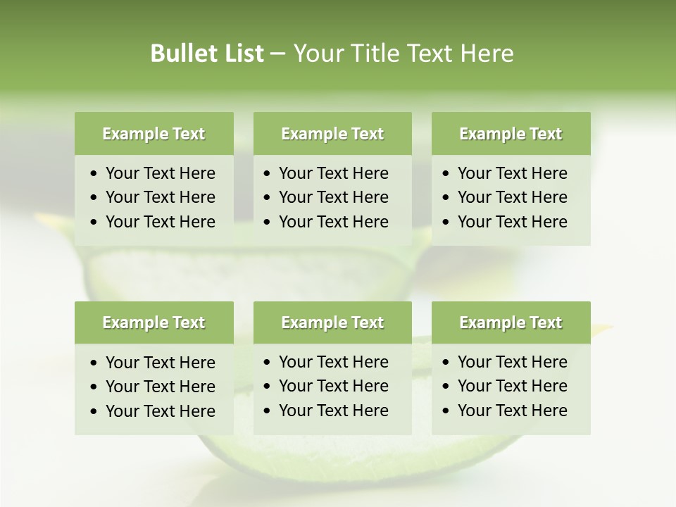 Health Heal Aloe PowerPoint Template