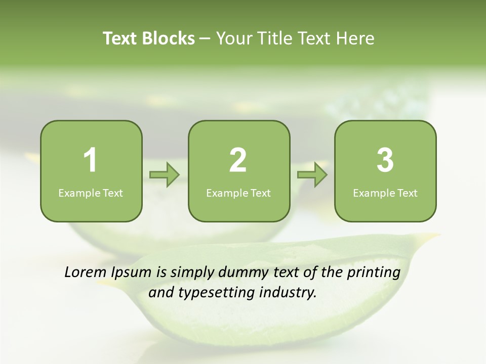 Health Heal Aloe PowerPoint Template