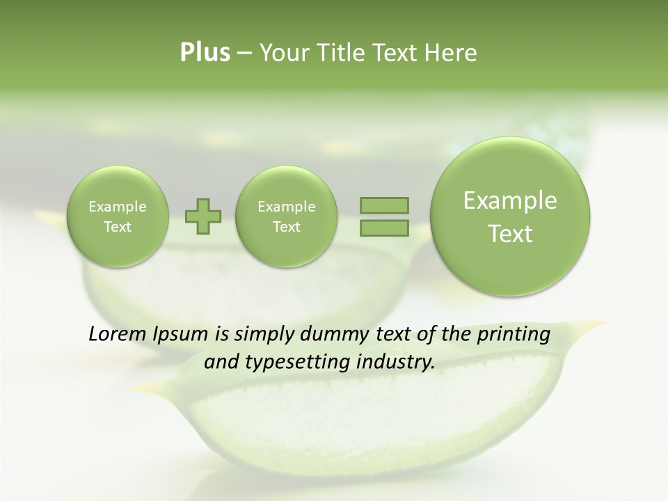 Health Heal Aloe PowerPoint Template